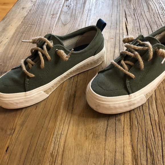 As good as new 
Look vintage sperry top siders en toile - Picture 1 of 5